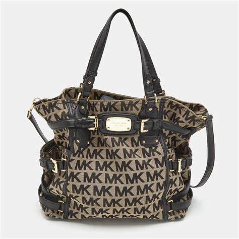 michael kors gansevoort canvas tote|Michael Kors large grab bag.